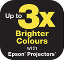 3x Brighter Colours with Epson Projectors