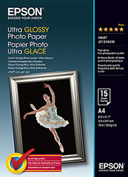 A4 Ultra Glossy Photo Paper - 15 Sheets (300gsm)