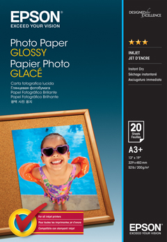 Epson Photo Paper 200gsm Gloss A3+ Sheet Media (20pcs)