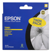 T0461 - Black Ink Cartridge Twin Pack