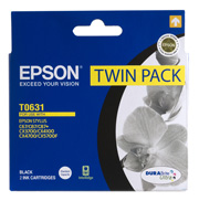 T0631 - DURABrite Black Ink Cartridge Twin Pack