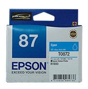 Epson UltraChrome Hi-Gloss2 Cyan Ink Cartridge - T0872
