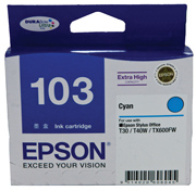 103 - Extra High Capacity DURABrite Ultra - Cyan Ink Cartridge