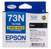 73N - Standard Capacity DURABrite Black Ink Cartridge Twin Pack