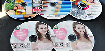 DVDs printed by Epson Discproducer