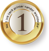 EcoTank number 1 world's top selling printer medal