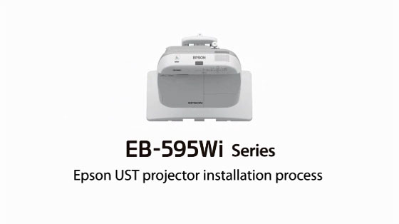 Installation instructions for EB-595Wi Interactive Projector Video