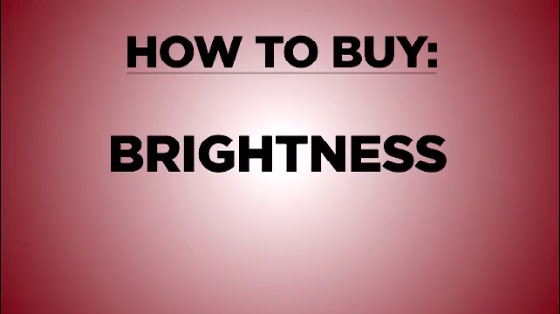 Brightness when buying a projector