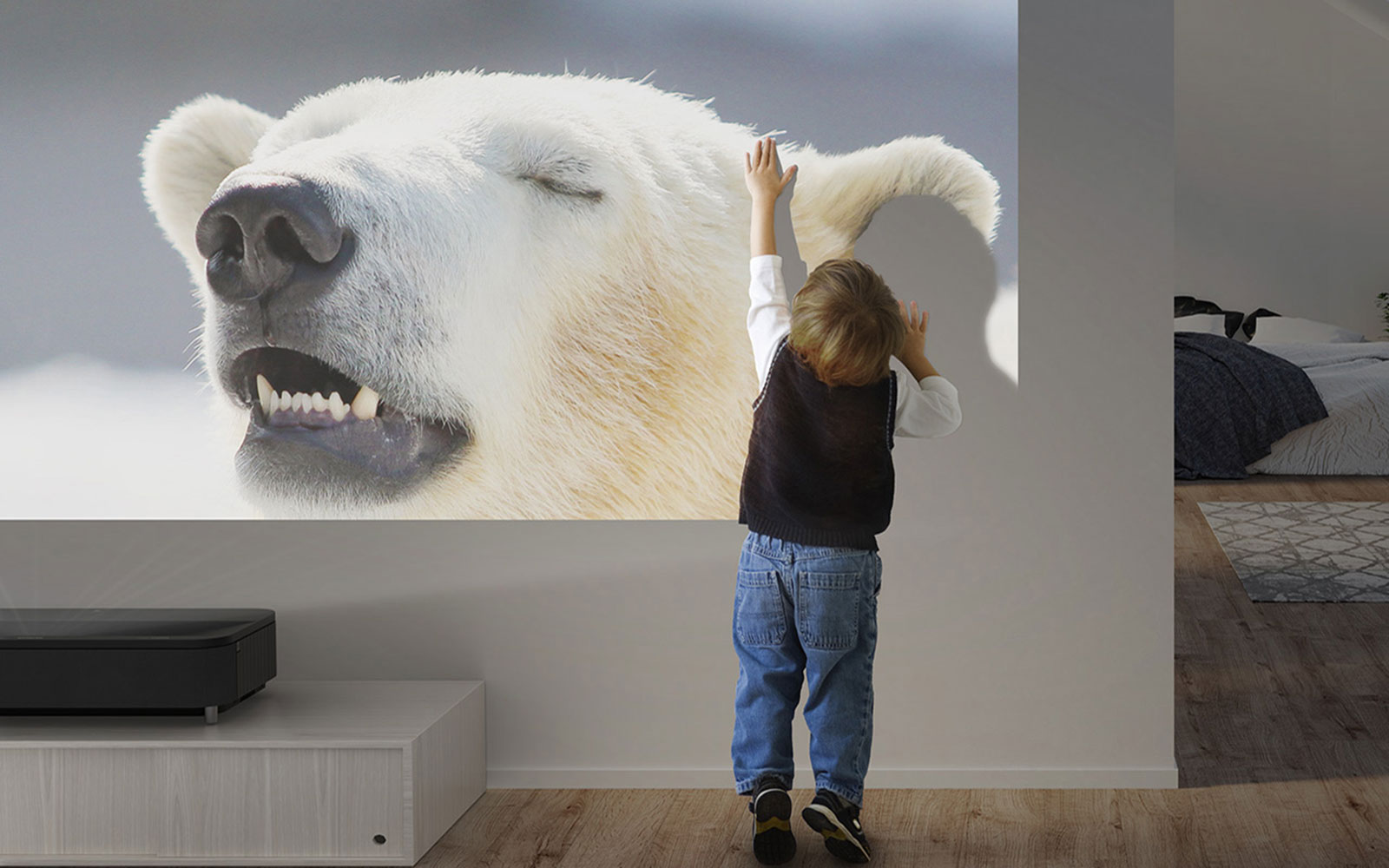 Brighter, vivid projection & richer blacks