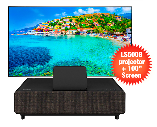 Epson EH-LS500B with 100 inch UST screen
