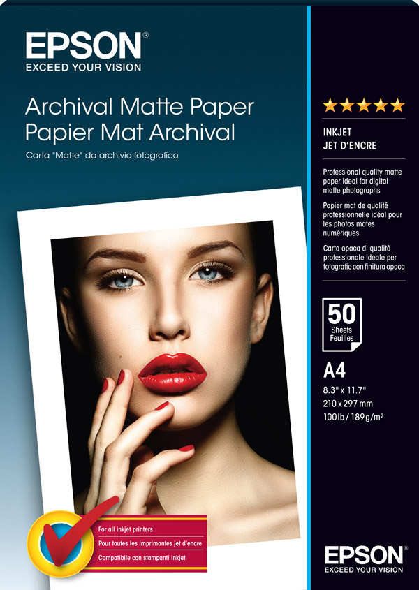 A4 Archival Matte Paper - 50 Sheets (189gsm)