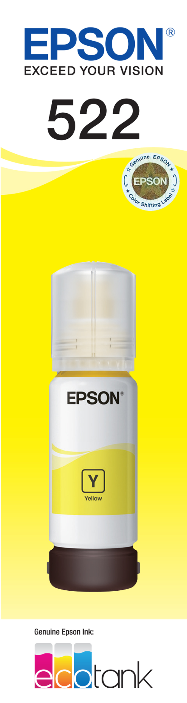 T522 - EcoTank - Yellow Ink Bottle