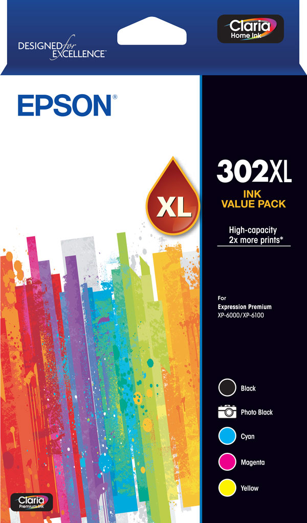 302XL - High Capacity Claria Premium - 5 Colour Pack