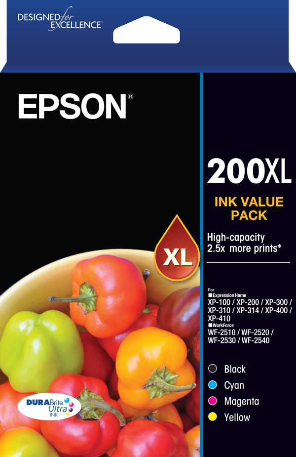 200XL - High Capacity DURABrite Ultra - Ink Cartridge Value Pack
