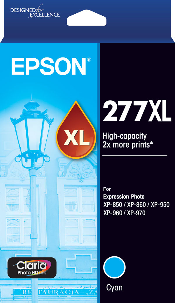 277XL - High Capacity Claria Photo HD - Cyan Ink Cartridge
