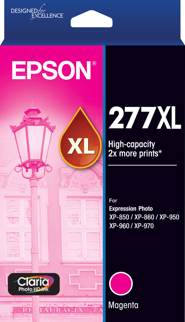 277XL - High Capacity Claria Photo HD - Magenta Ink Cartridge
