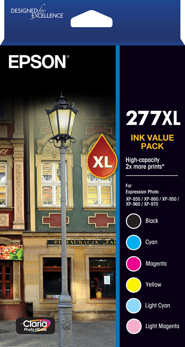 277XL - High Capacity Claria Photo HD - Ink Cartridge Value Pack
