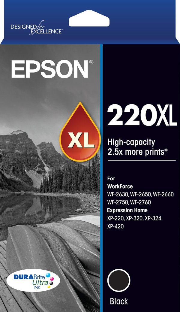 220XL - High Capacity DURABrite Ultra - Black Ink Cartridge
