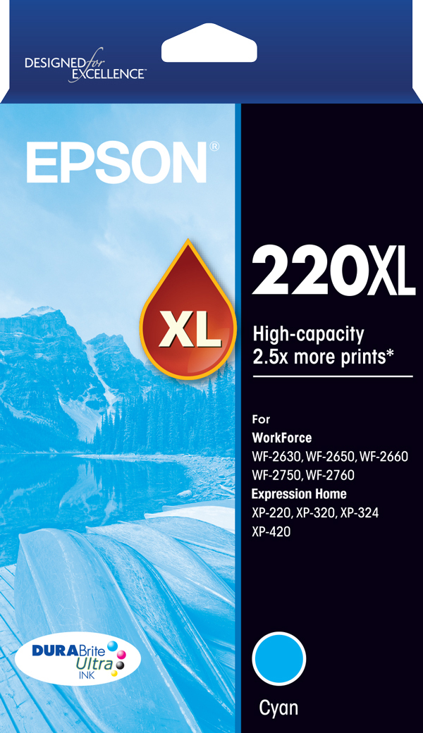 220XL - High Capacity DURABrite Ultra - Cyan Ink Cartridge