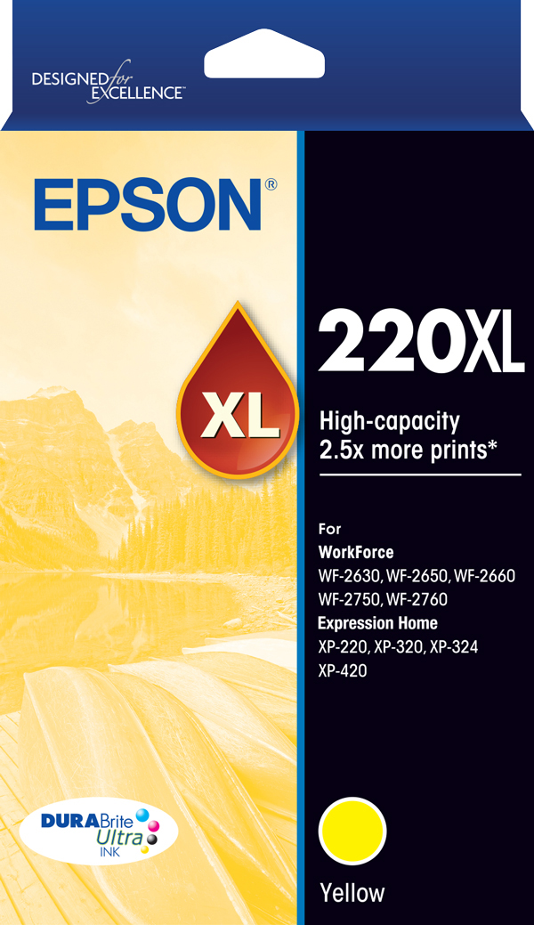 220XL - High Capacity DURABrite Ultra - Yellow Ink Cartridge