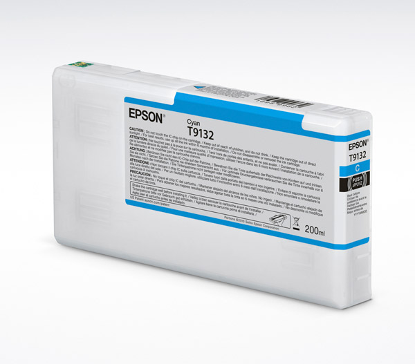 Epson UltraChrome HD 200ml Cyan Pigment Ink Cartridge