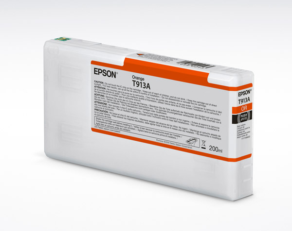 UltraChrome HDX 200ml Orange Pigment Ink Cartridge - T913A