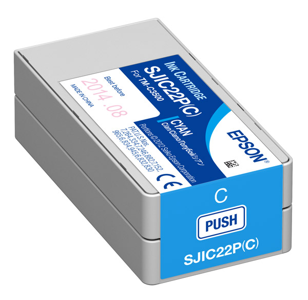 SJIC22P(C) - Cyan Ink Cartridge for TM-C3500