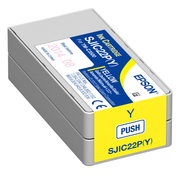 SJIC22P(Y) - Yellow Ink Cartridge for TM-C3500