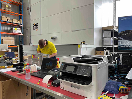 The new Epson printers in use at Videopro