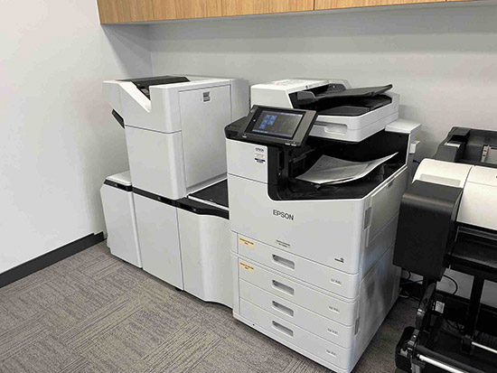The new Epson printers in use at Videopro