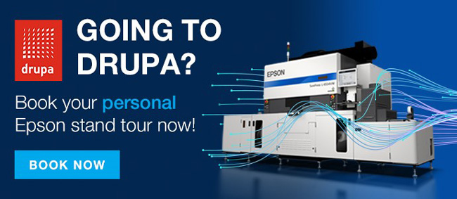 Book your personal Epson stand tour at Drupa