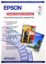 Epson Photo Paper 250gsm Premium Semigloss A3 Sheets (20pcs)