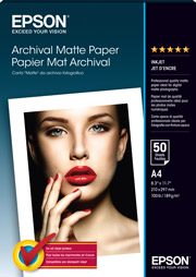 A4 Archival Matte Paper - 50 Sheets (192gsm)