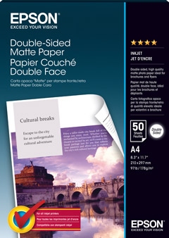 A4  Double-Sided Matte Paper - 50 Sheets (178gsm)