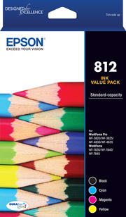 812 - Std Capacity DURABrite Ultra - Ink Cartridge Value Pack
