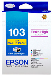 103 - Extra High Capacity DURABrite Ultra - Ink Cartridge Value Pack