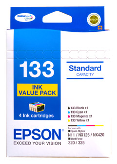 133 - Standard Capacity DURABrite Ultra – 4 x Ink Cartridge Value Pack