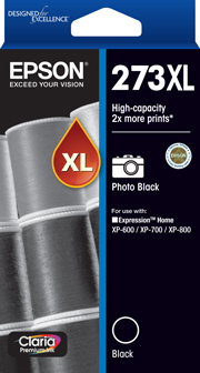 273XL - High Capacity Claria Premium - Photo Black Ink Cartridge