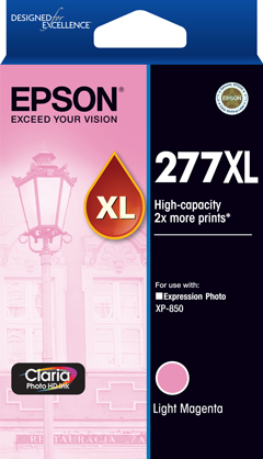 277XL - High Capacity Claria Photo HD - Light Magenta Ink Cartridge
