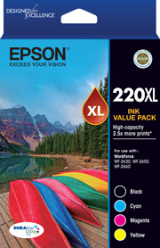 220XL - High Capacity DURABrite Ultra - Ink Cartridge Value Pack
