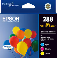 288 - Std Capacity DURABrite Ultra - Three Colour Ink Cartridge Pack