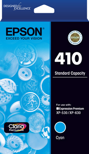 410 - Std Capacity Claria Premium - Cyan Ink Cartridge