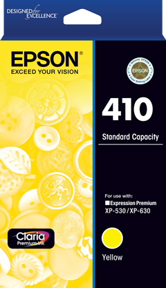 410 - Std Capacity Claria Premium - Yellow Ink Cartridge