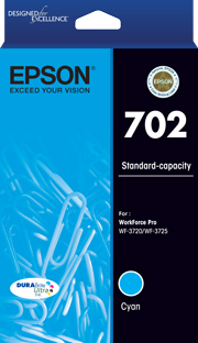 702 - Standard Capacity DURABrite Ultra - Cyan Ink Cartridge