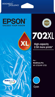 702XL - High Capacity DURABrite Ultra - Cyan Ink Cartridge