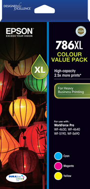 786XL - High Capacity DURABrite Ultra - Three Colour Value Pack