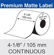 Premium Matte Label 4-1/8