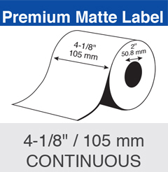 Premium Matte Label 4-1/8