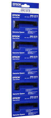 Ribbon Cassette ERC-22B BLACK - 100 Pack