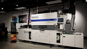 The Epson SurePress L-6534VW as displayed in Yennora experience centre